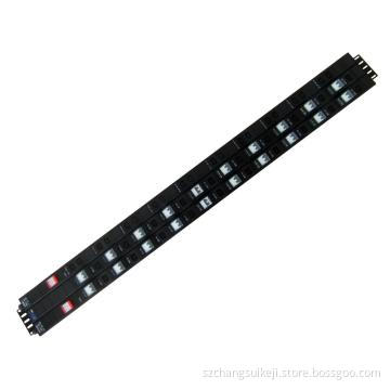 CAN 40ways10A  IEC type 4.5U PDU with DC/AC lightning protection
